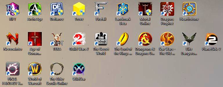 Games on my desktop